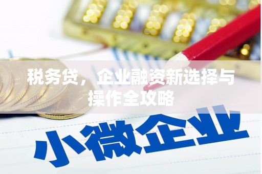 五桂山税务贷，企业融资新选择与操作全攻略