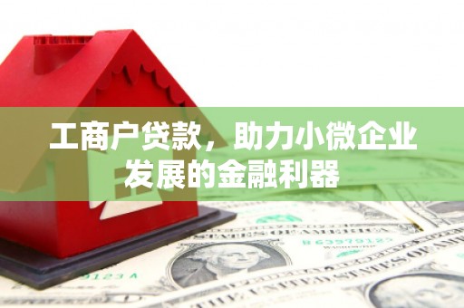 五桂山工商户贷款，助力小微企业发展的金融利器