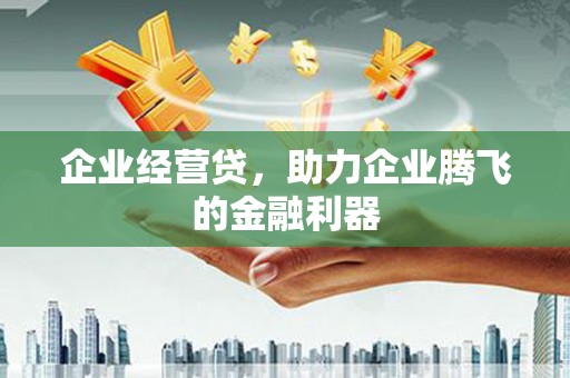 五桂山企业经营贷，助力企业腾飞的金融利器