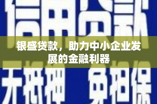 五桂山银盛贷款，助力中小企业发展的金融利器