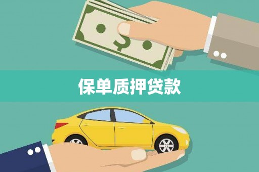 五桂山保单质押贷款