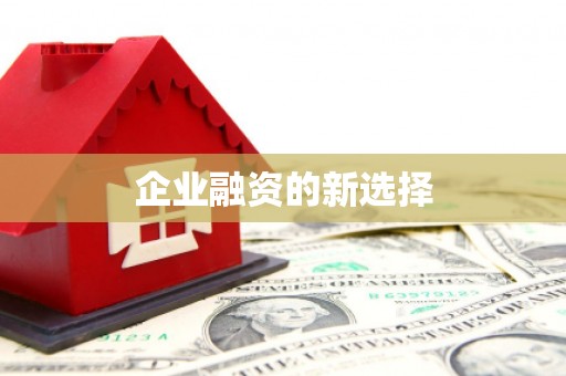 五桂山企业融资的新选择