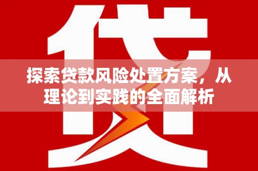 五桂山探索贷款风险处置方案，从理论到实践的全面解析
