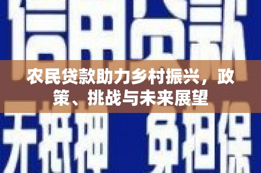 五桂山农民贷款助力乡村振兴，政策、挑战与未来展望